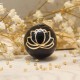 Little Bola Fleur de Lotus Noir plaqué or jaune